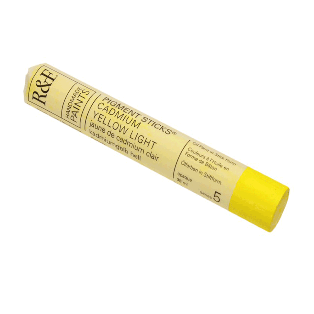 R&F Oil Pigment Stick, Cadmium Yellow Light 38ml