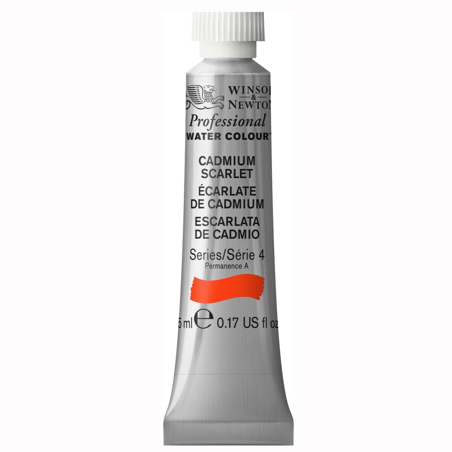 Winsor & Newton Watercolour Paint - Cadmium Scarlet 5ml