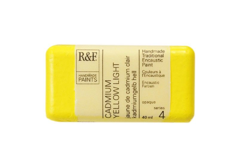 R&F Encaustic Block, Cadmium Yellow Light 40ml
