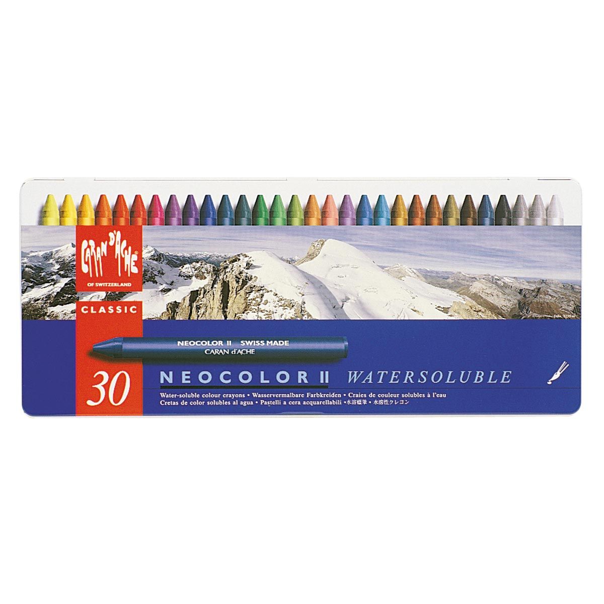 Caran d'Ache Neocolor II Water-Soluble Wax Pastel Set of 30