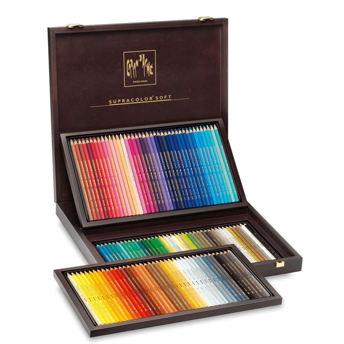 Caran D'ache Supracolor, Wooden Box 120 Pencils