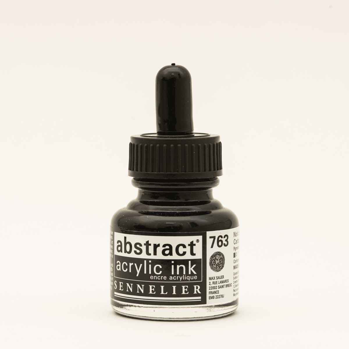 Abstract Acrylic Ink Carbon Black 30 ml