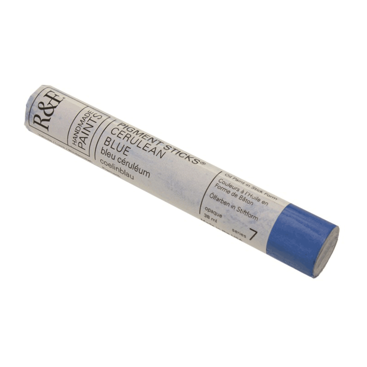 R&F Oil Pigment Stick, Cerulean Blue 38ml