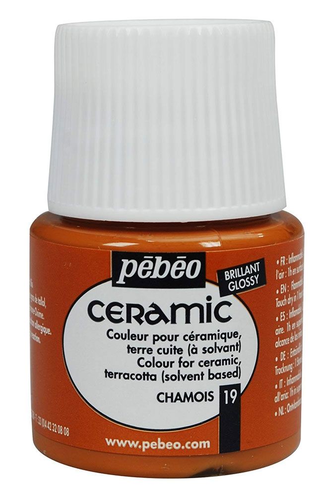 Pebeo Ceramic Paint 45 ml - Chamois 19