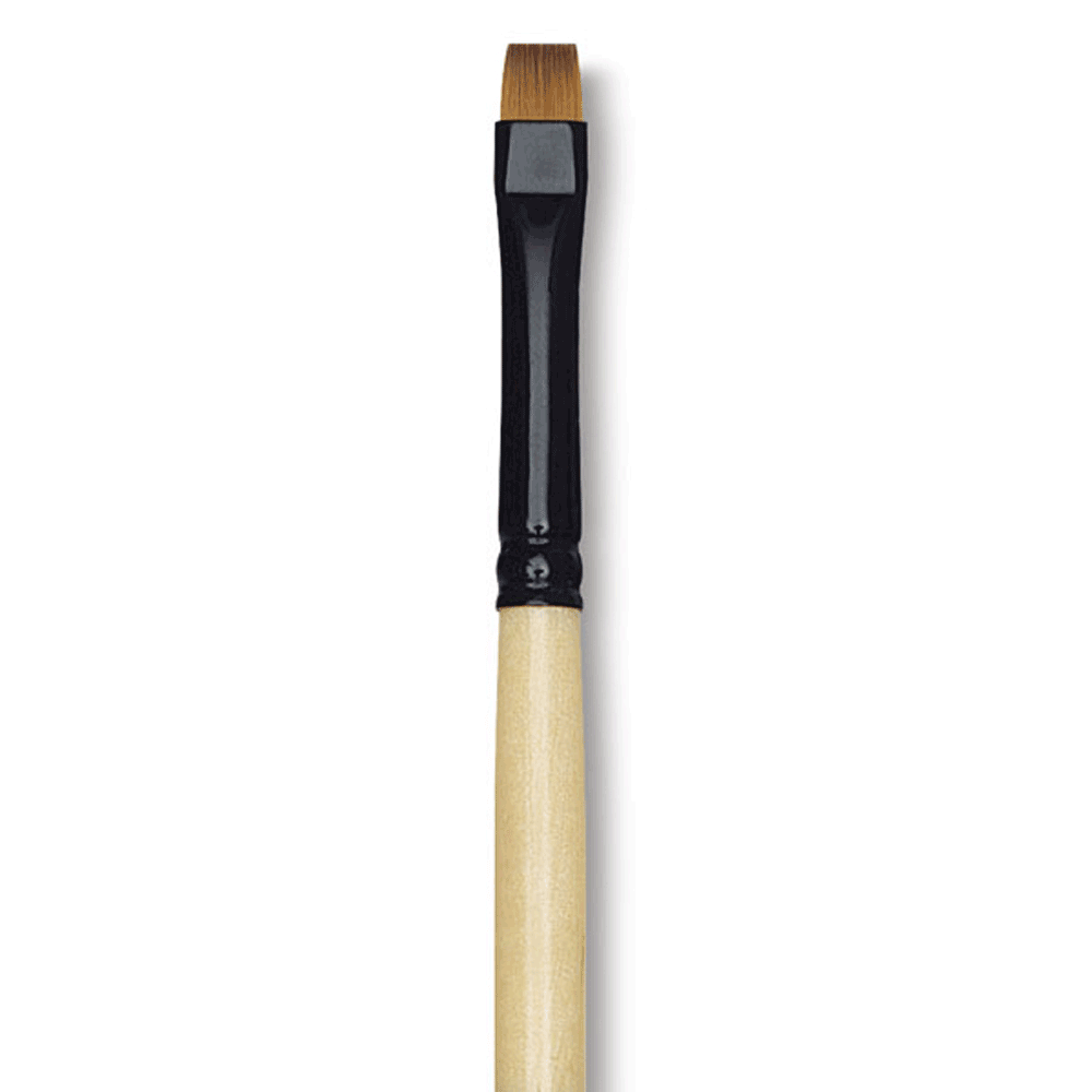 Dynasty Black Gold Short Handle Brush - Chisel Blender 0