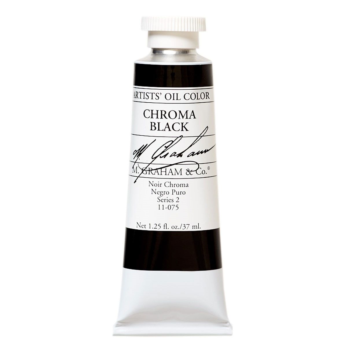 M Graham Oil Paint - Chroma Black 37 ml