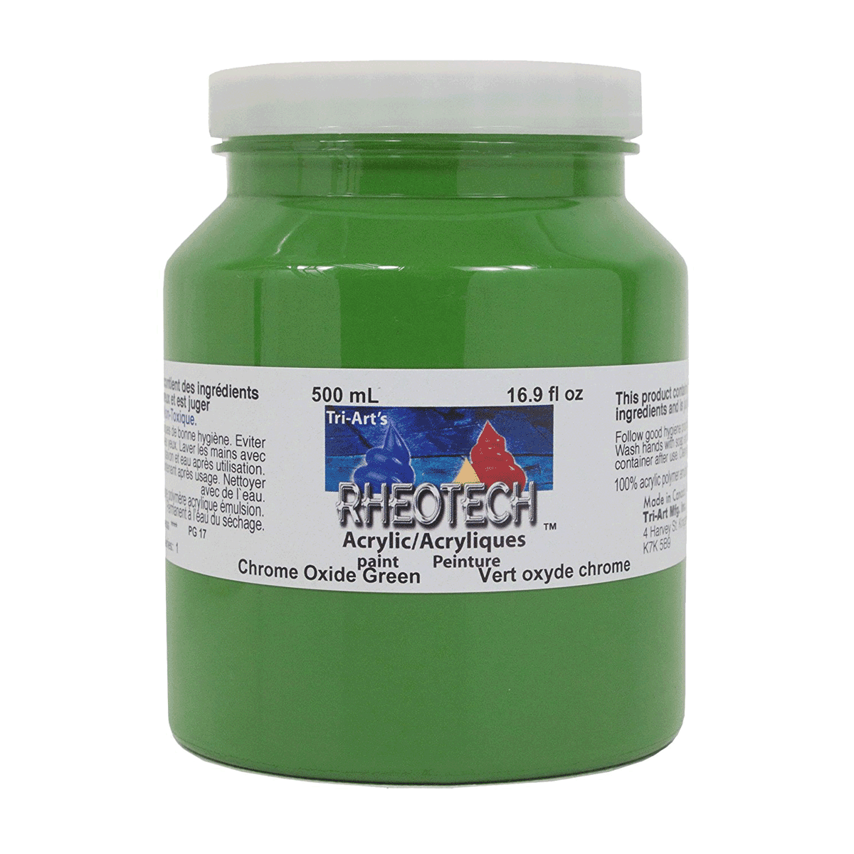 Rheotech Acrylic Chromium Oxide Green 500 ml Jar