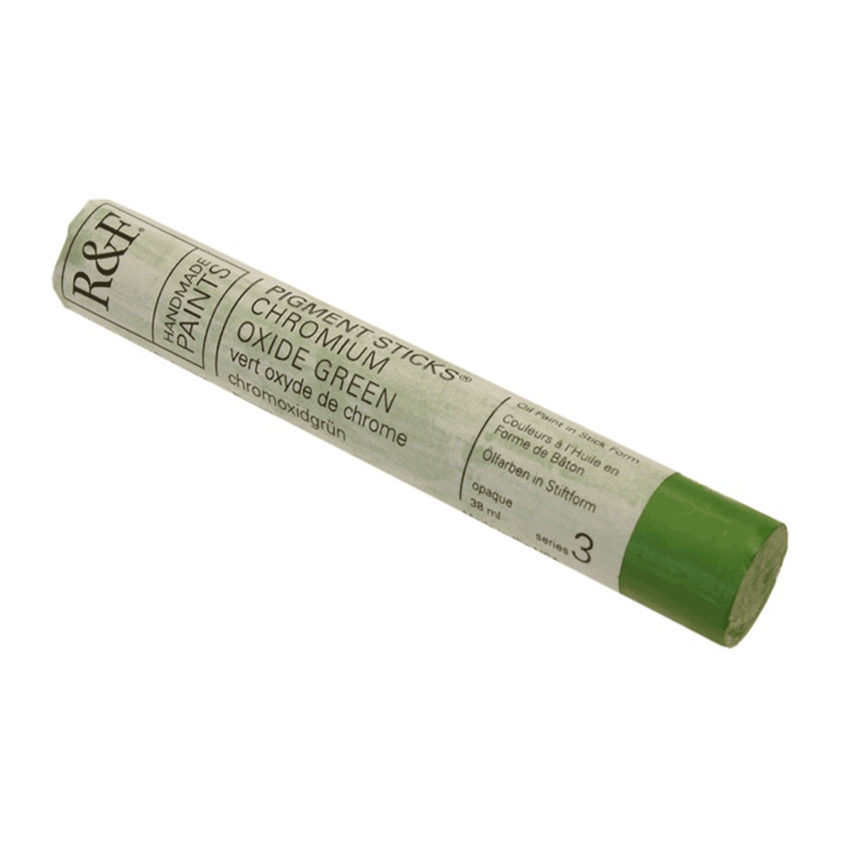 R&F Oil Pigment Stick, Chromium Oxide Green 38ml