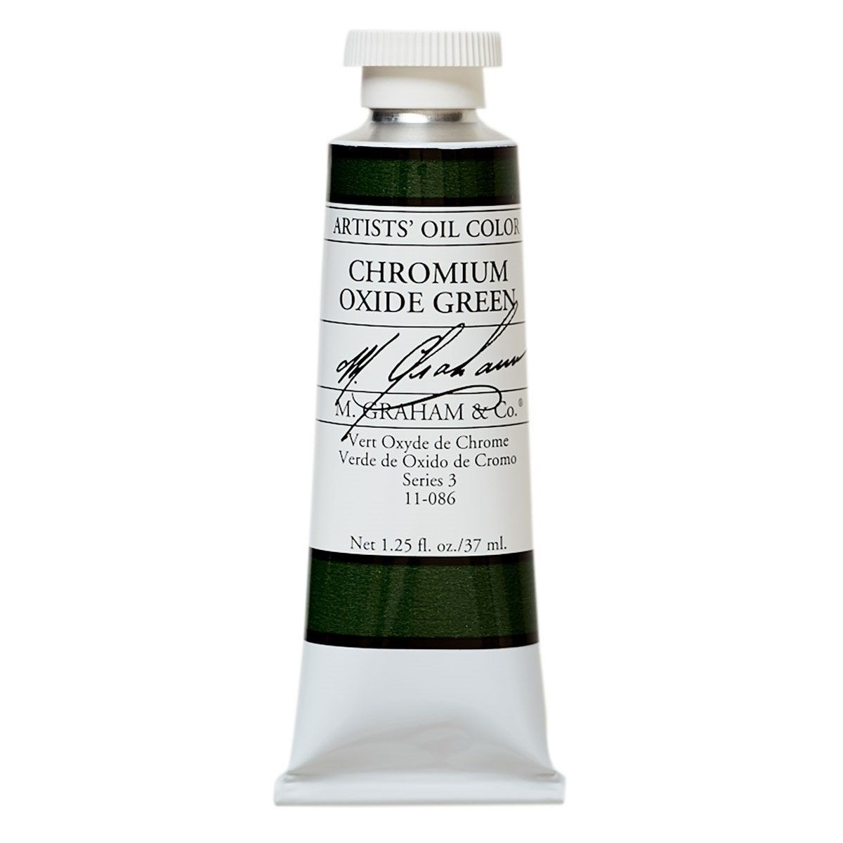 M Graham Oil Paint - Chromium Oxide Green 37 ml