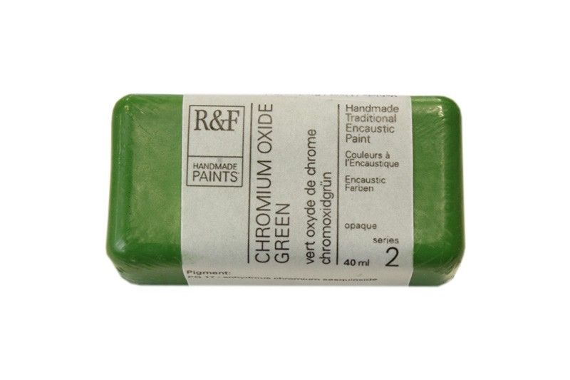 R&F Encaustic Block, Chromium Oxide Green 40ml