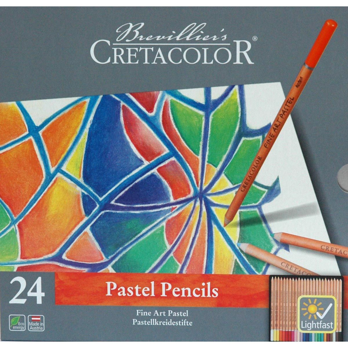 Cretacolor Fine Art Pastel Pencil Tin Set 24