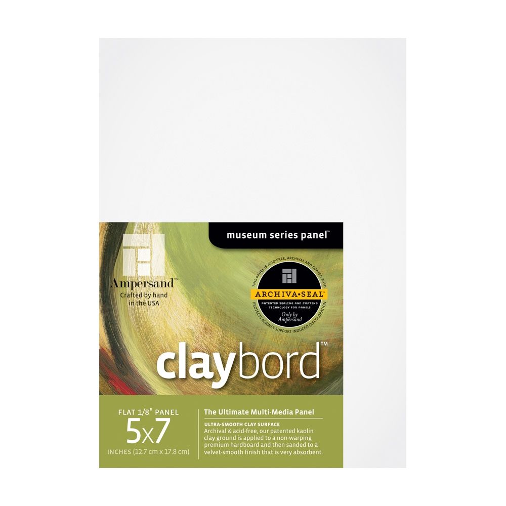 Ampersand Claybord 1/8" Flat - 3Pk 5 x 7 inches