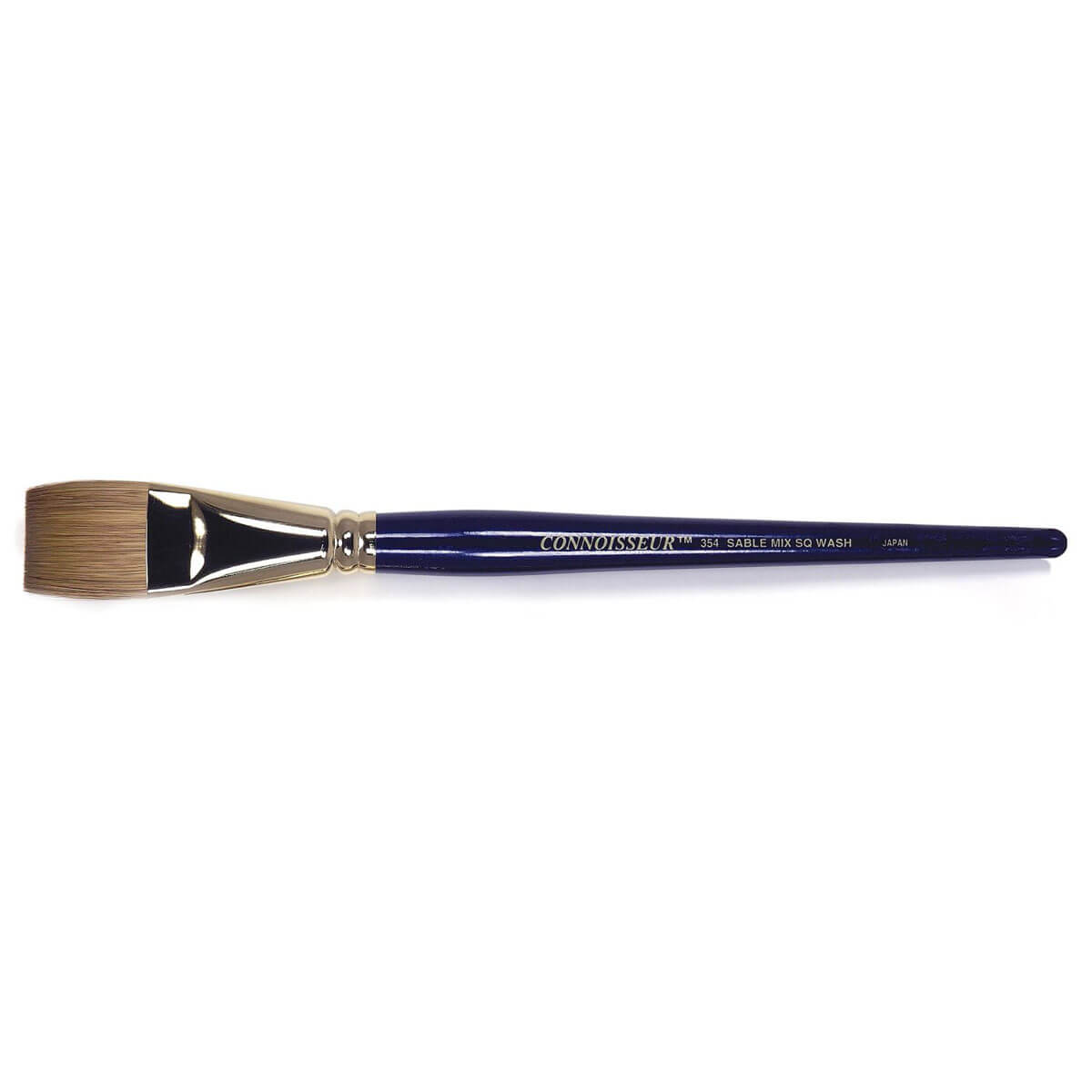 Connoisseur Red Sable/Gold Taklon Mix Square Wash Brush 1-in