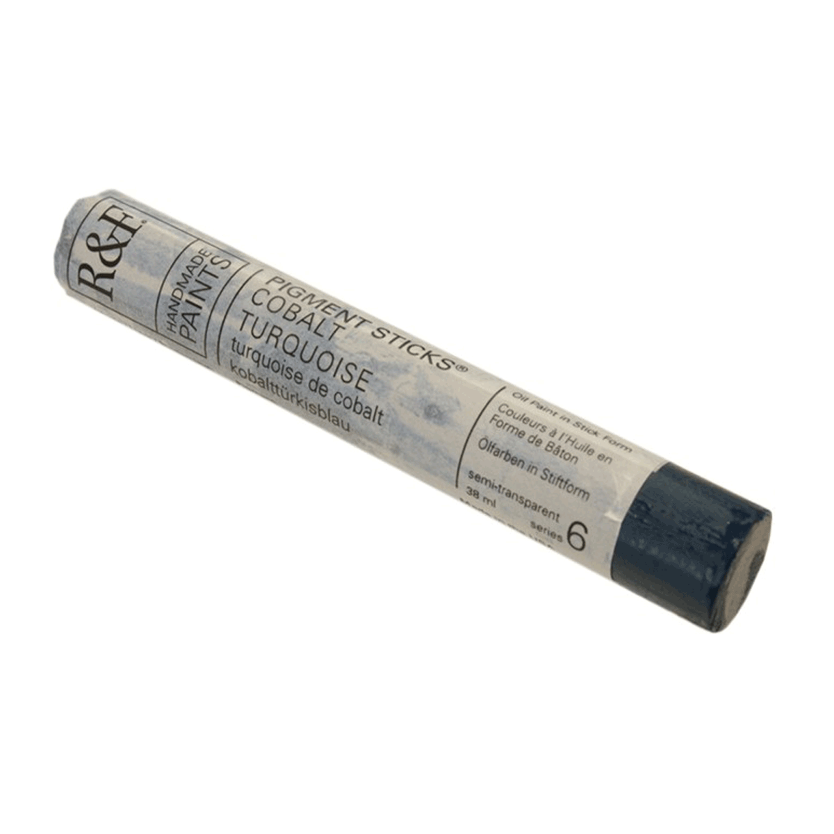 R&F Oil Pigment Stick, Cobalt Turquoise 38ml