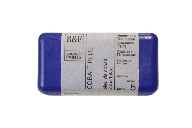 R&F Encaustic Block, Cobalt Blue 40ml
