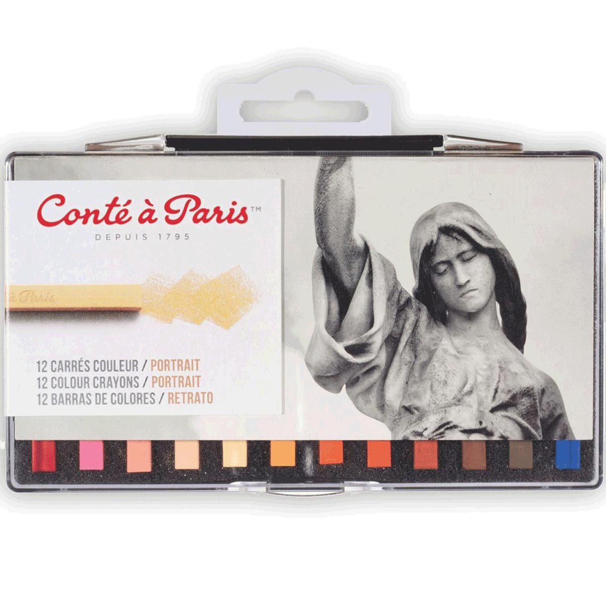 Conté à Paris Carré Crayons Portrait Tones - Set 12