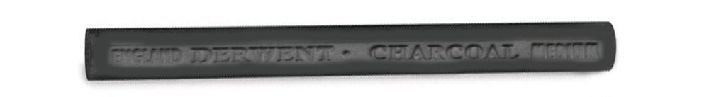 Compressed Charcoal Round Stick, Medium