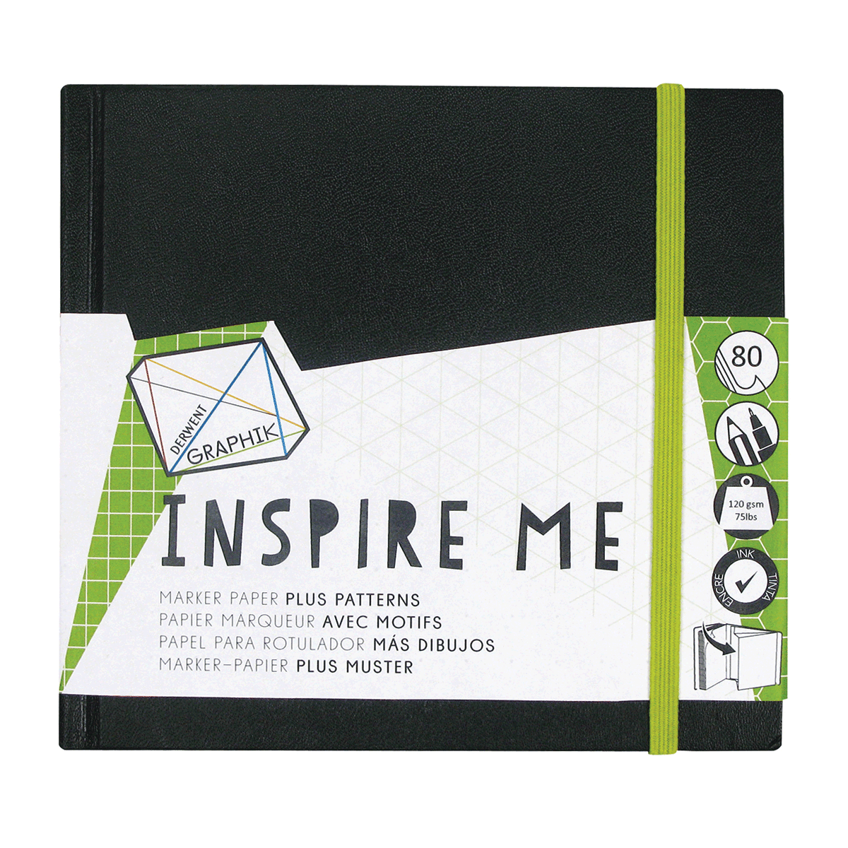 Derwent Graphik Inspire Me Book - Small 5.5 x 5.5 inches