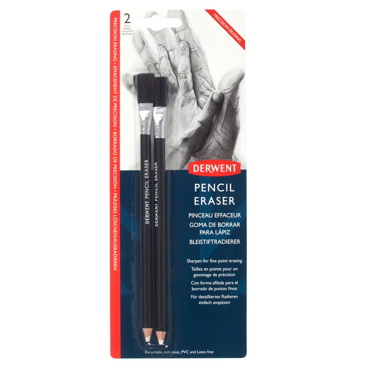 Derwent Pencil Eraser 2/Pkg