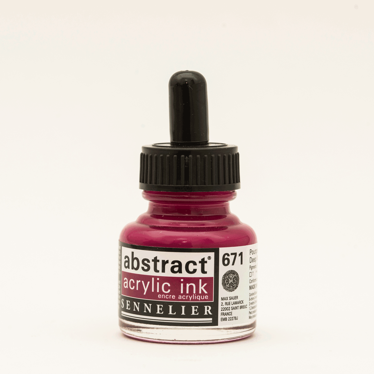 Abstract Acrylic Ink Deep Magenta 30 ml