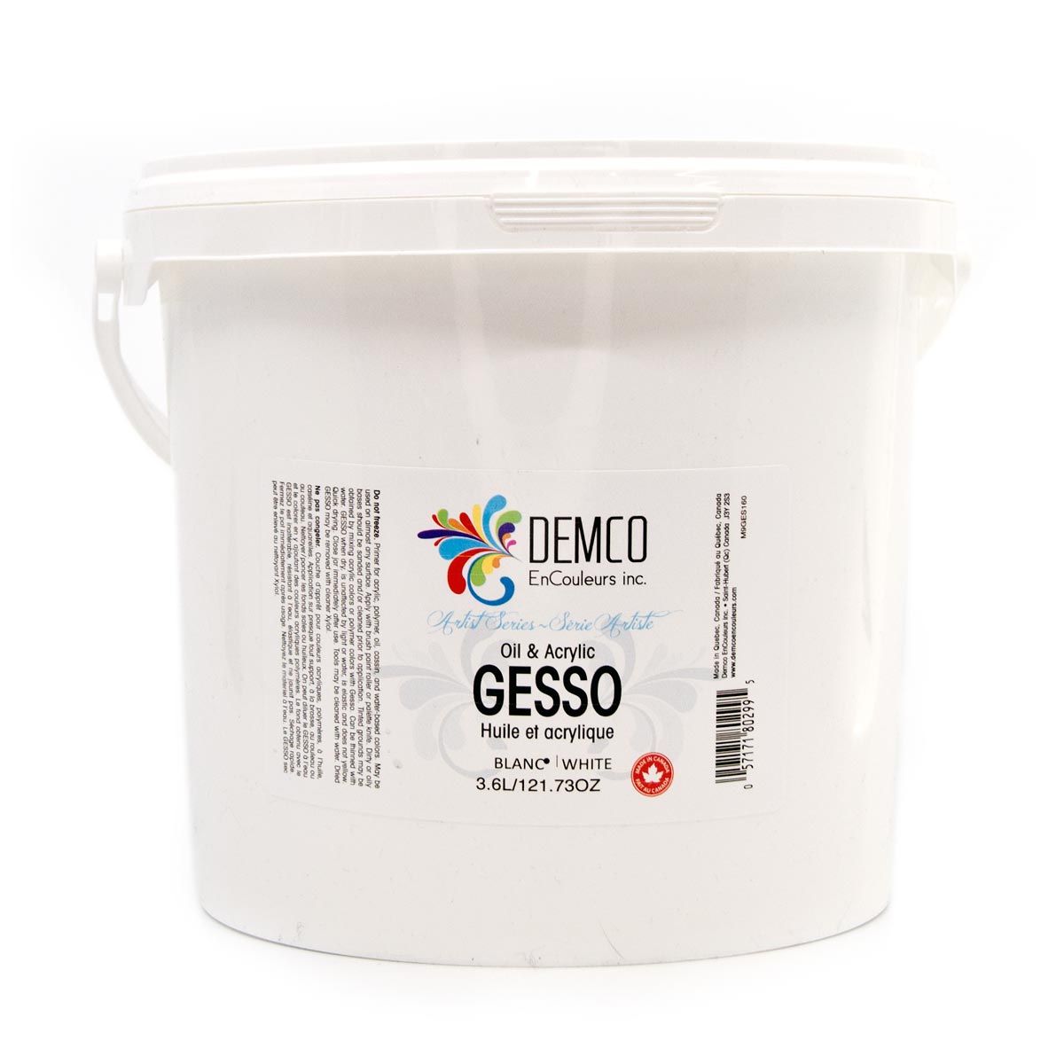 Demco Economy Gesso White - 3.6L (73 oz)