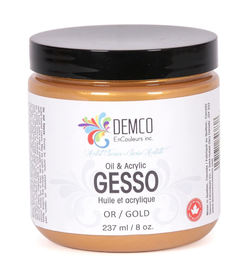 Demco Gesso Artist Series Gold 237 ml (8 oz)
