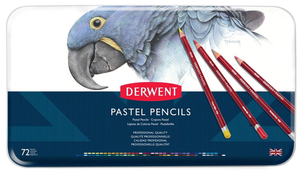 Derwent Pastel 72 Pencils Tin Set