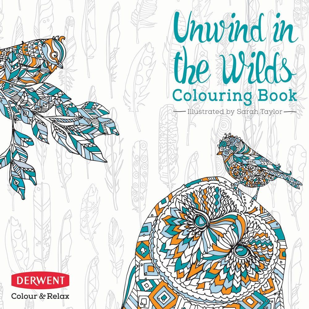 Derwent Colour & Relax - Unwind in the Wilds Colouring Book