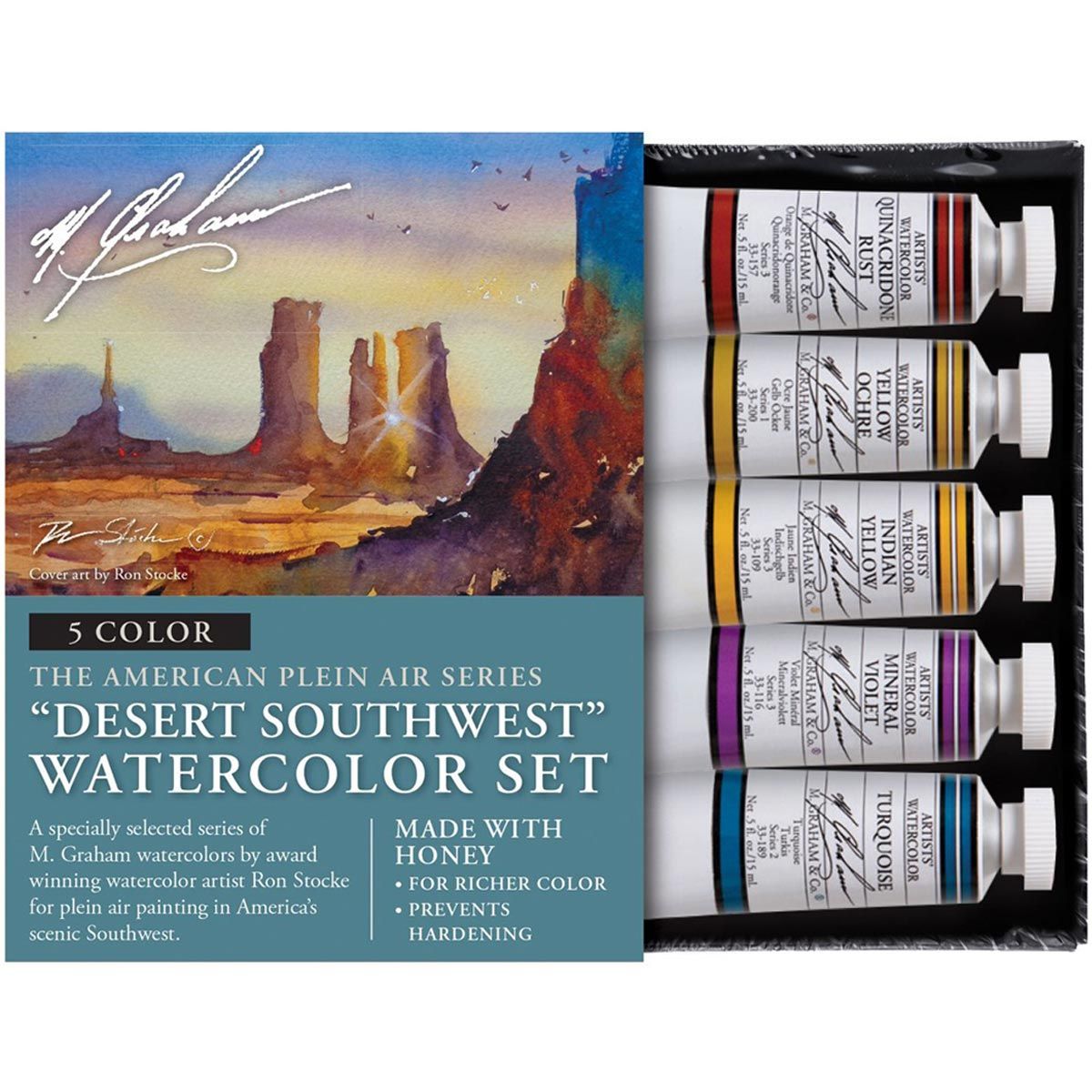 M Graham Desert Southwest 5-Colour Watercolour Paint Set