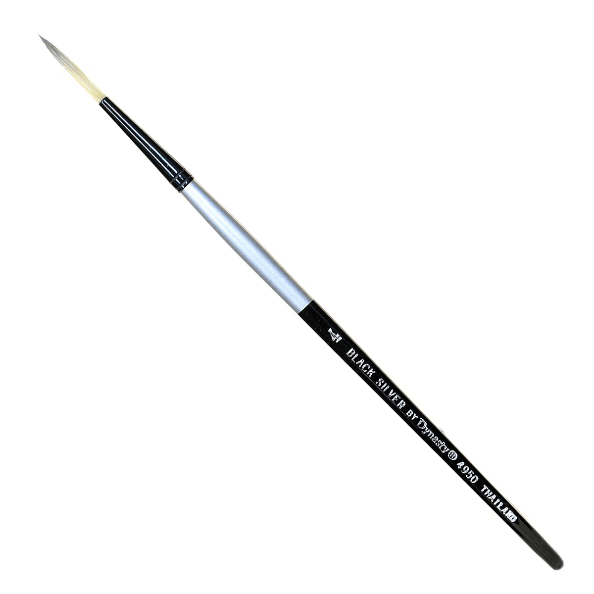 Dynasty Black Silver SH Brush - Long Liner #4