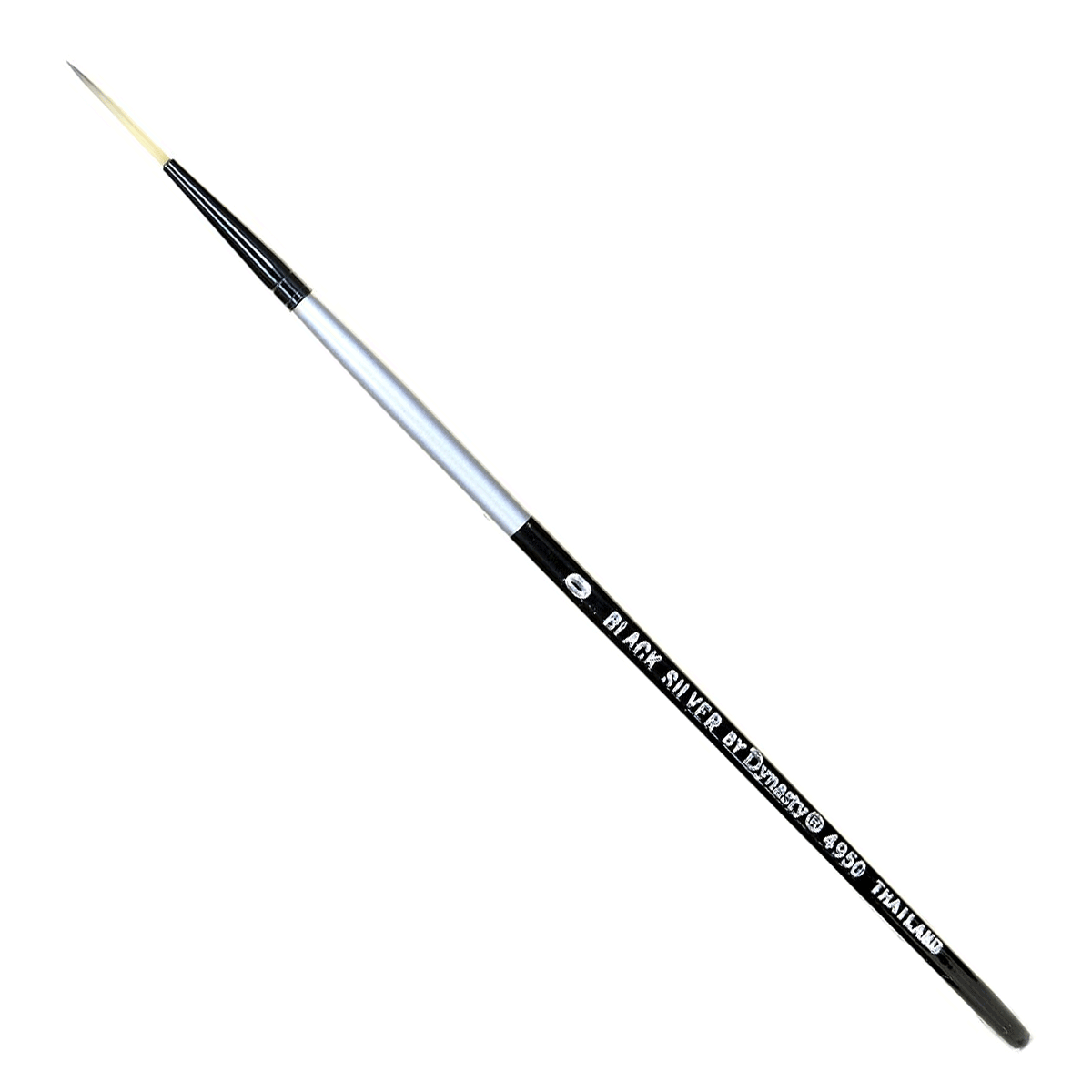 Dynasty Black Silver SH Brush - Long Liner #0