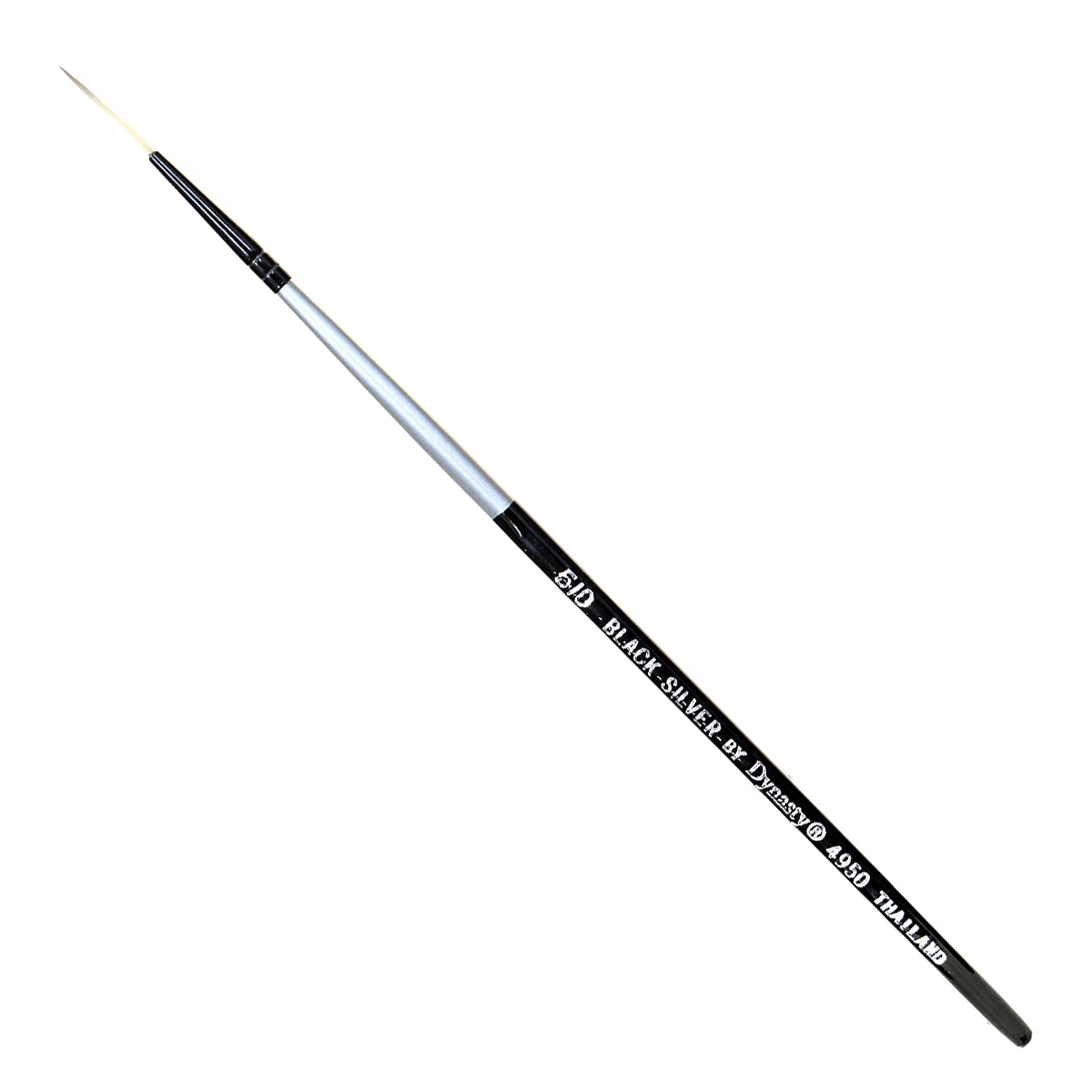 Dynasty Black Silver SH Brush - Long Liner #5/0