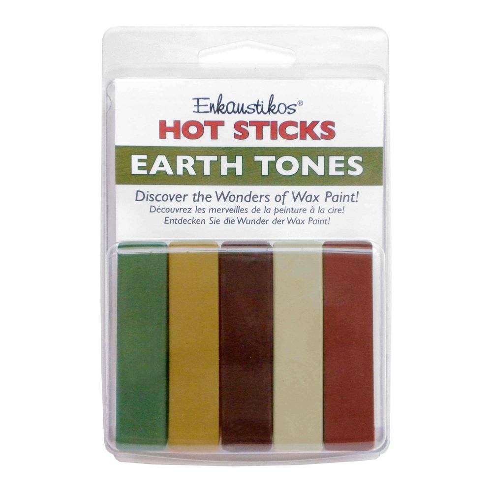 Enkaustikos Earth Tones Hot Sticks Set of 5