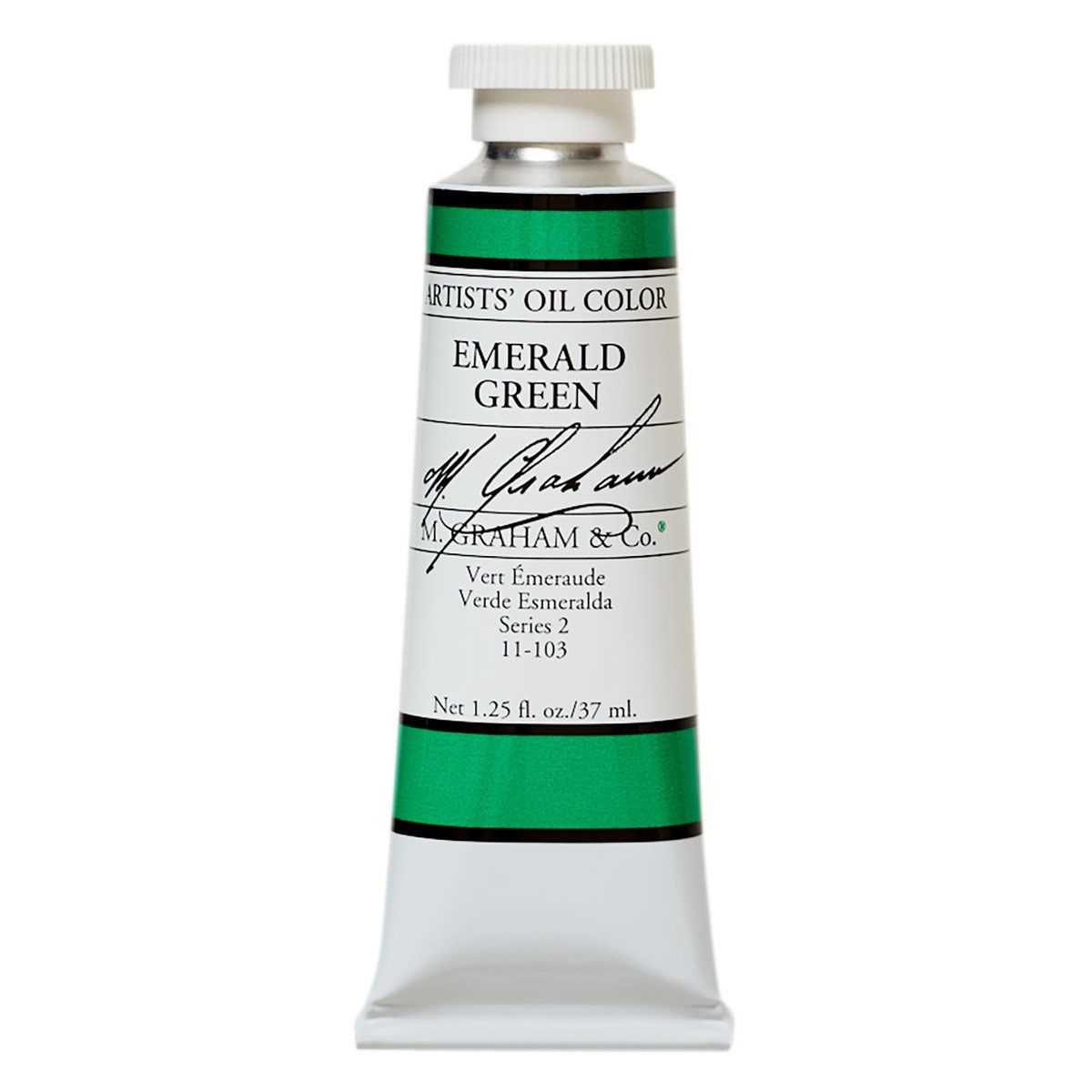 M Graham Oil Paint - Emerald Green 37 ml