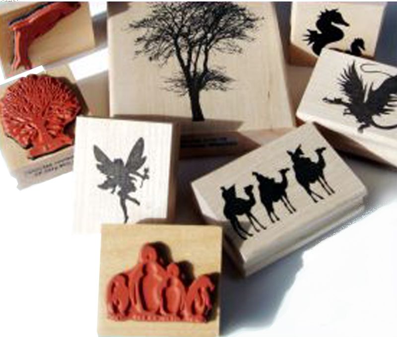 Encaustic Art Assorted Rubber Stamps