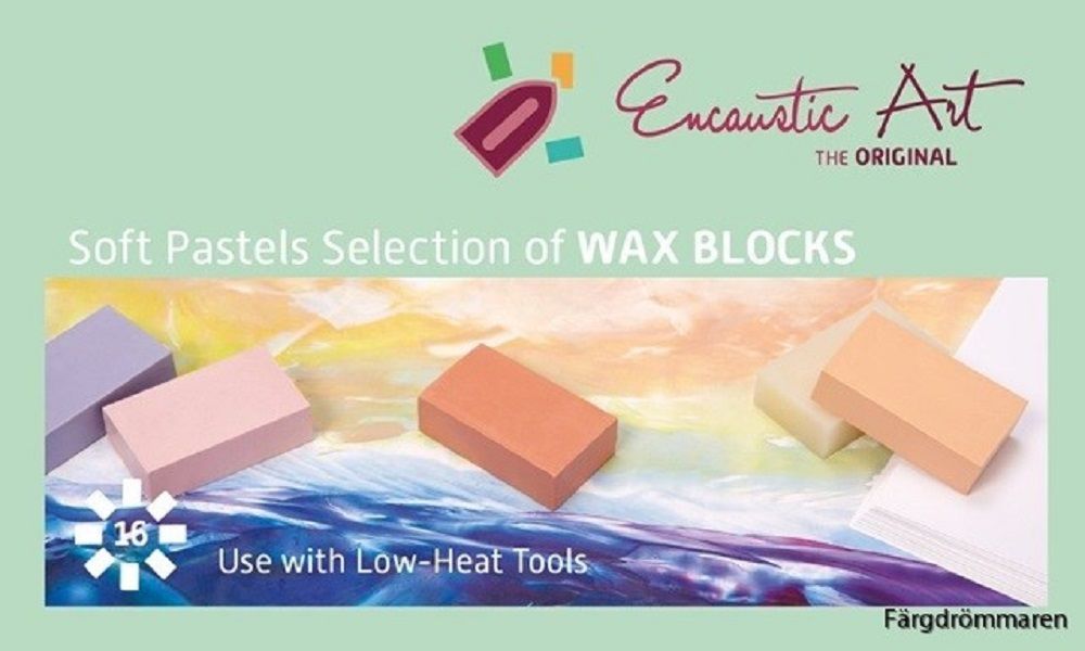 Encaustic Art Soft Pastels Selection of 16 Wax Blocks