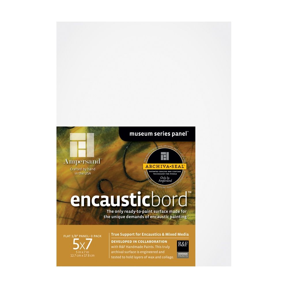 Ampersand Encausticbord 1/8" Flat - 3Pk 5 x 7 inches