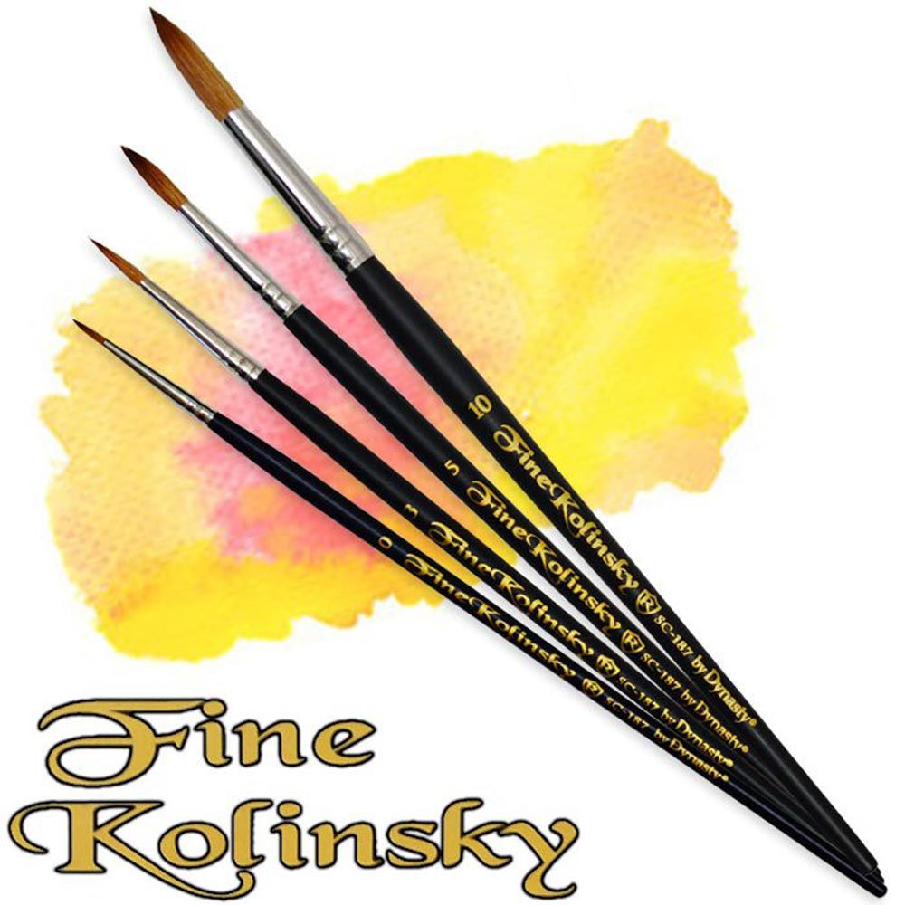 Dynasty Fine Kolinsky Watercolour Round Brushes