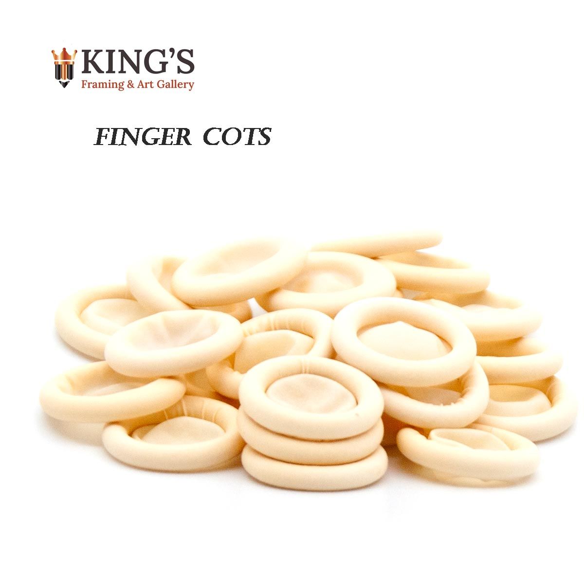 Finger Cots, Latex Powder Free - Large Pkg of 25