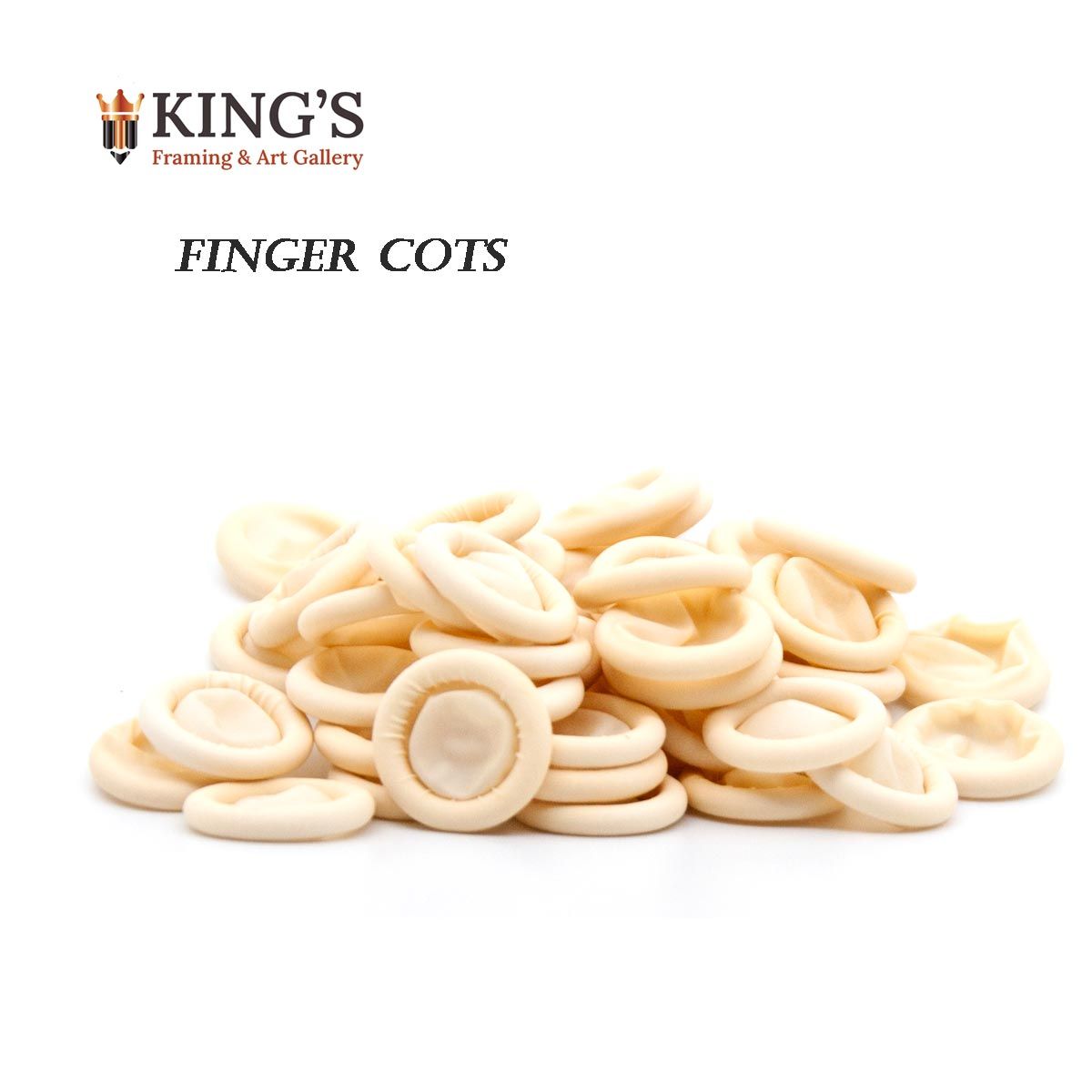 Finger Cots, Latex Powder Free - Medium Pkg of 50