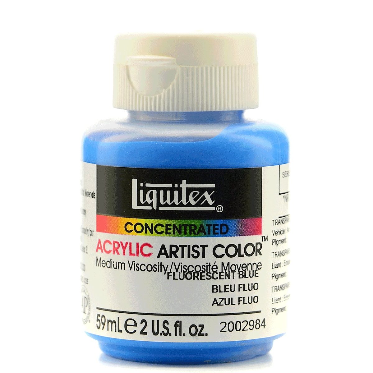 Liquitex Soft Body Acrylic - Fluorescent Blue 2-oz