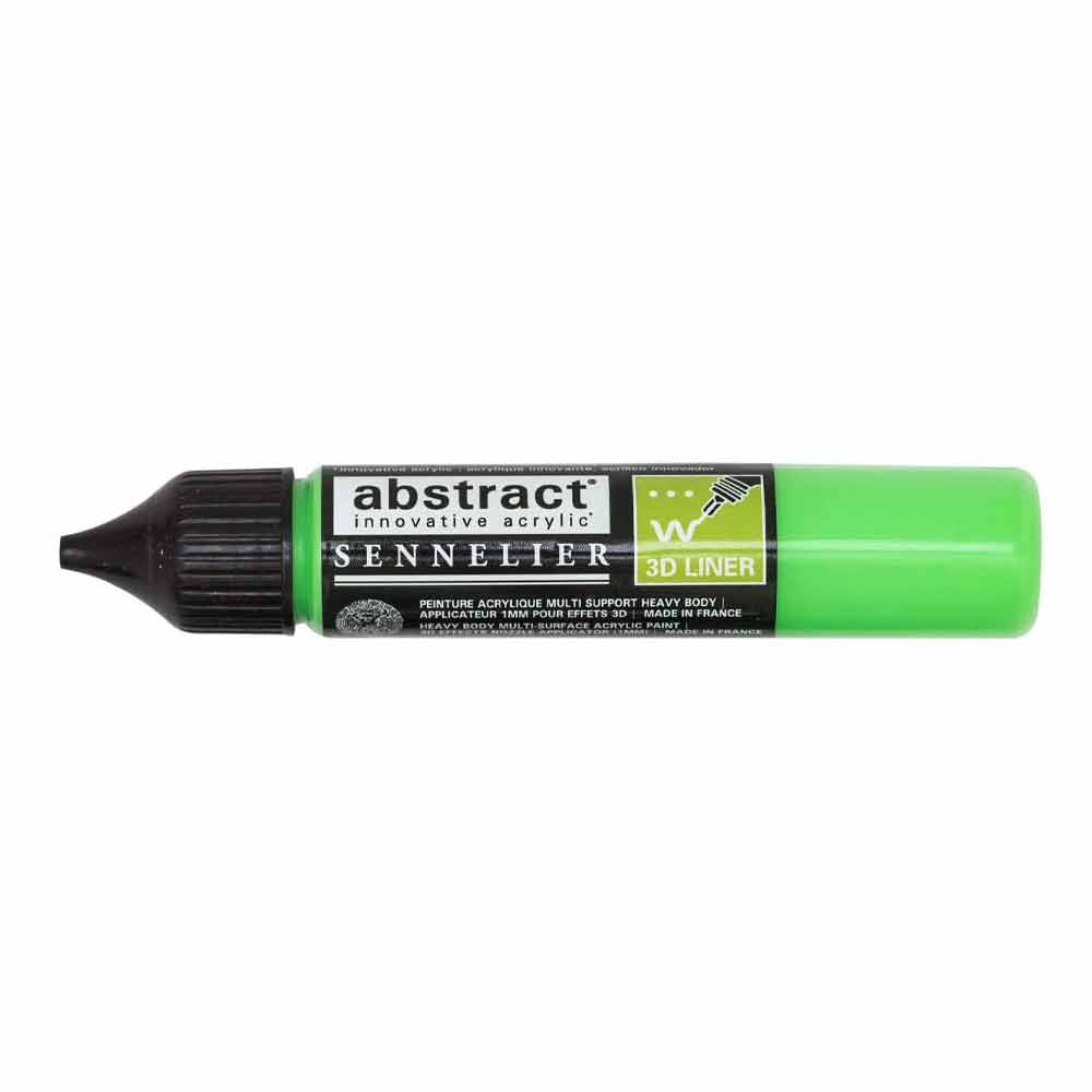 Sennelier Abstract Acrylic 3D Liner, Fluorescent Green