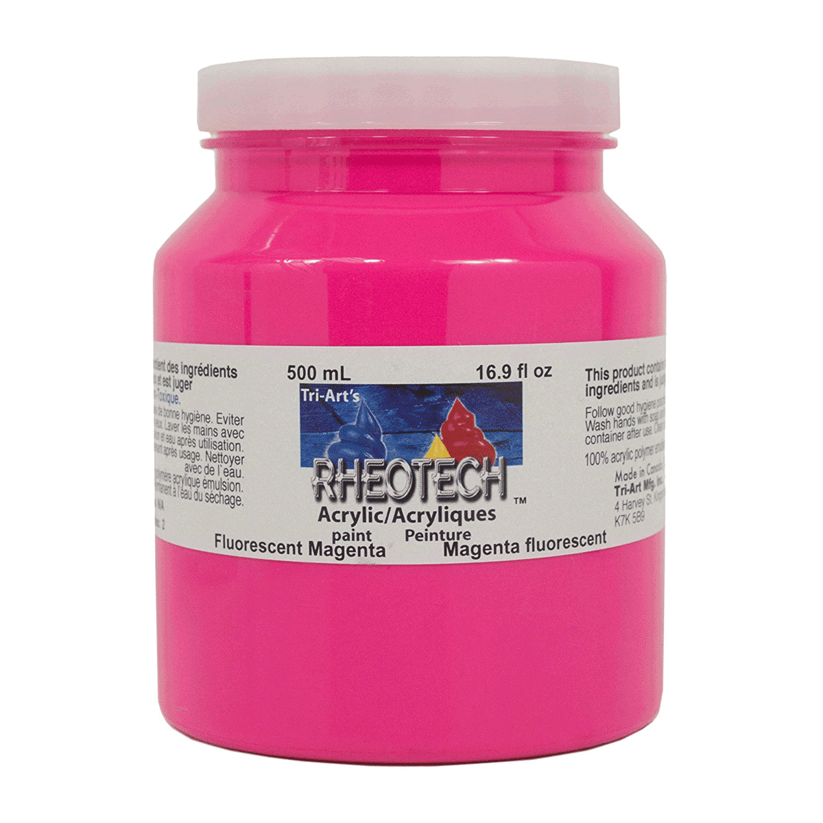 Rheotech Acrylic Fluorescent Magenta 500 ml Jar