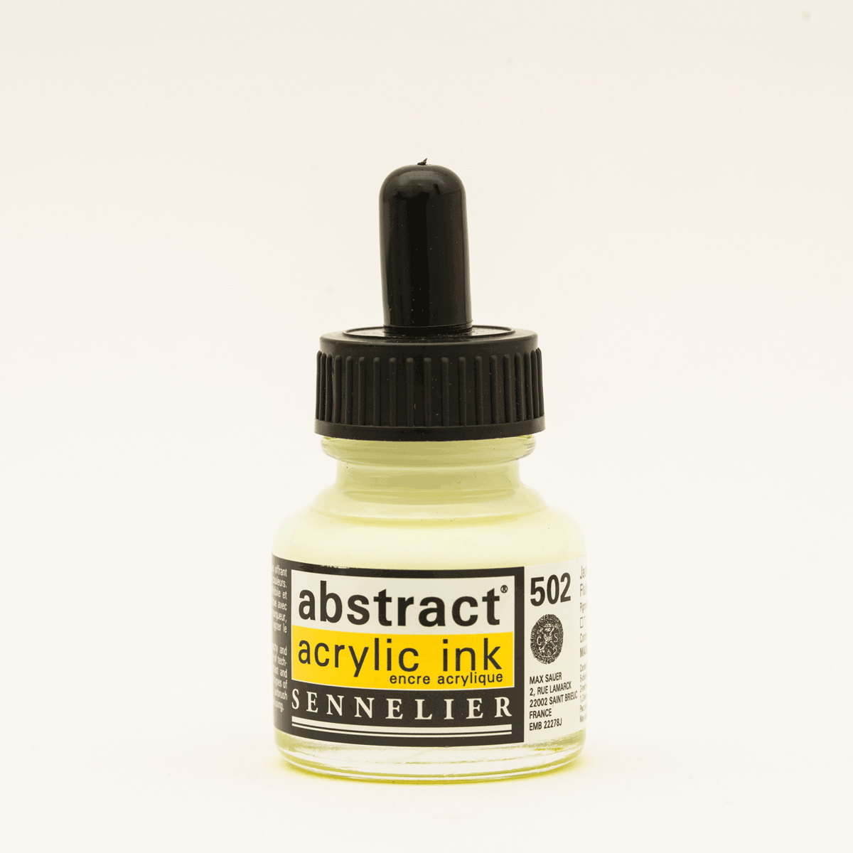 Abstract Acrylic Ink Fluorescent Yellow 30 ml