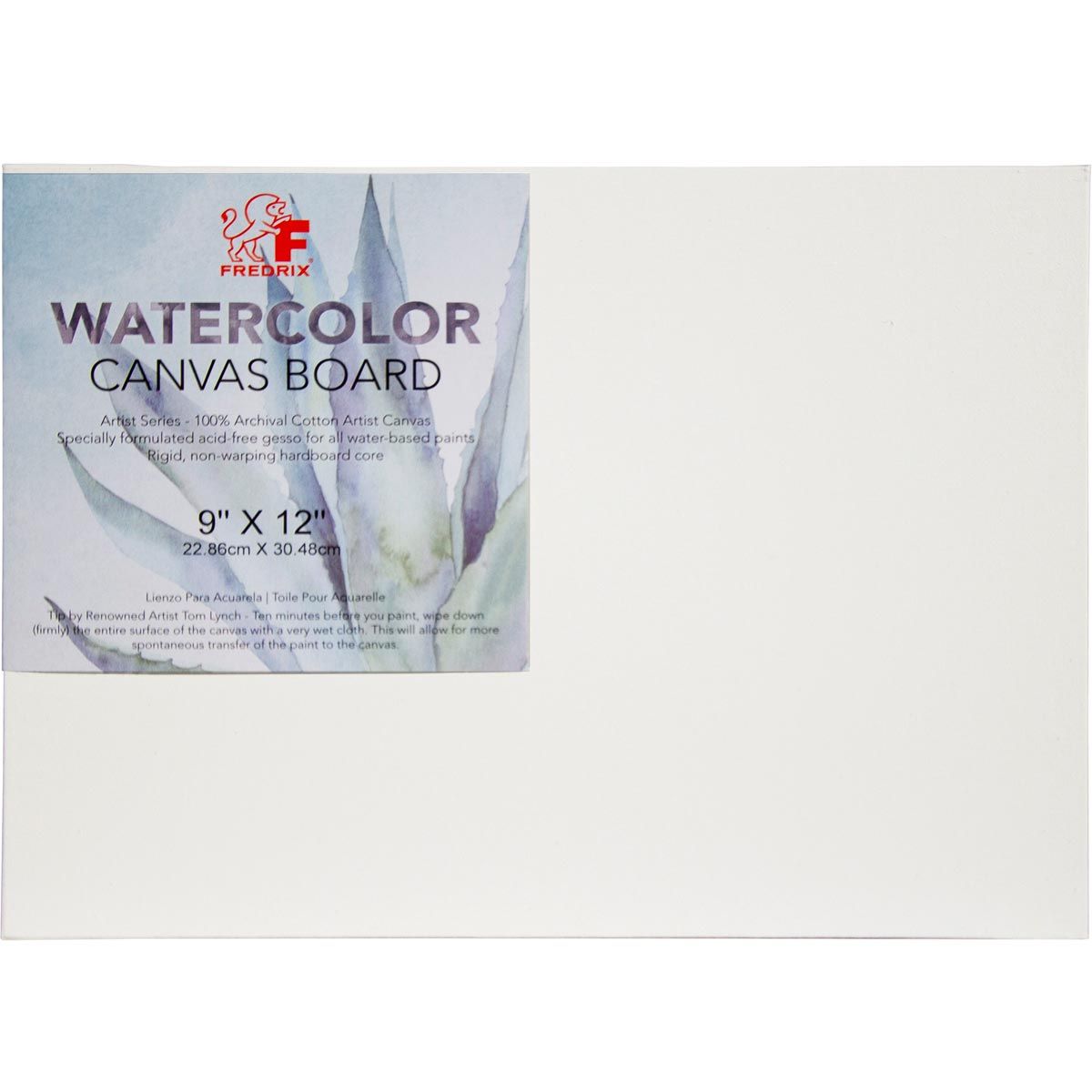 Fredrix Archival Watercolour Canvas Board 9 x 12 inch
