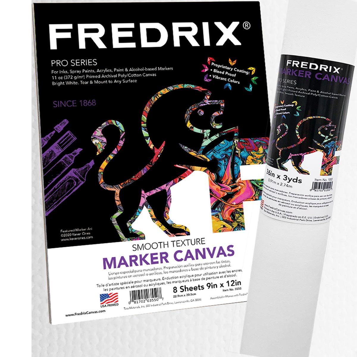 Fredrix Artist PRO Series Marker Canvas Pad & Roll