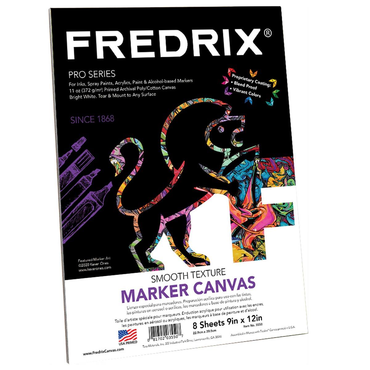 Fredrix PRO Series Marker Canvas Pad 9 x 12 inches