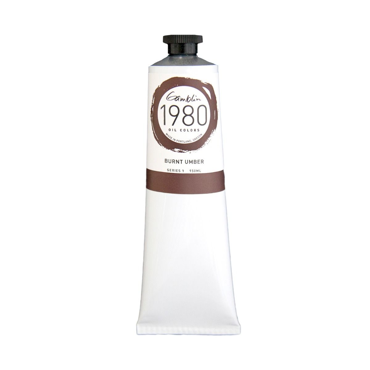 Gamblin 1980 Oils - Burnt Umber, 150 ml (5.07oz)