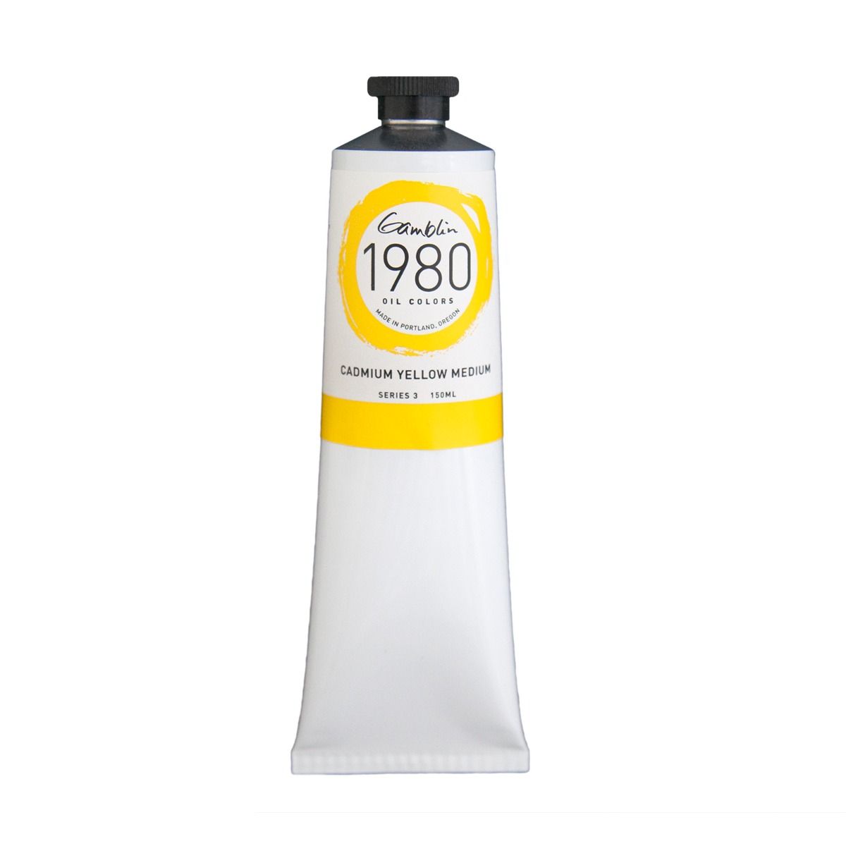 Gamblin 1980 Oils - Cadmium Yellow Medium, 150 ml (5.07oz)