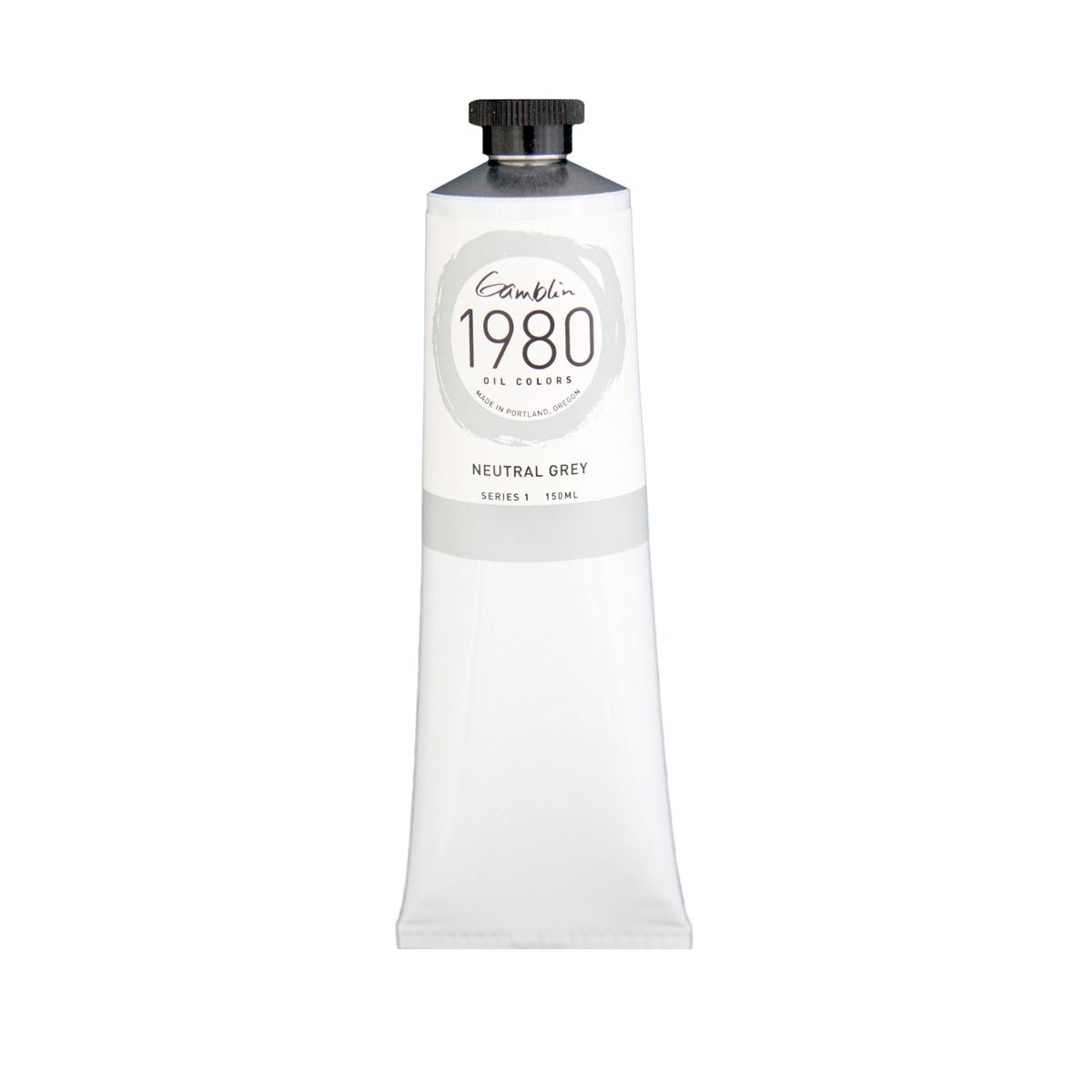 Gamblin 1980 Oils - Neutral Grey, 150 ml (5.07oz)
